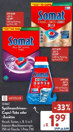 Aldi Süd SOMAT Spülmaschinen Caps/-Tabs oder -Zusätze Angebot