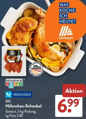 Aldi Süd BBQ Hähnchen-Schenkel Angebot