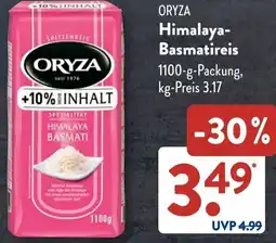 Aldi Süd ORYZA Himalaya Basmatireis Angebot