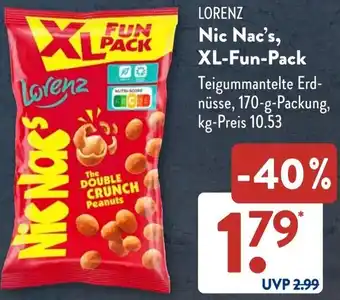 Aldi Süd LORENZ Nic Nac's, XL-Fun-Pack Angebot