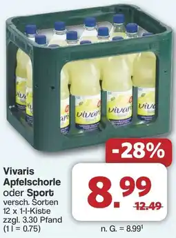 Famila Nord West Vivaris Apfelschorle oder Sport Angebot