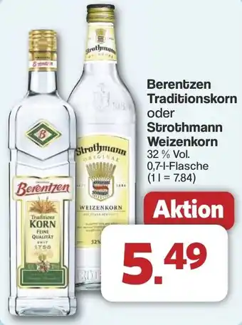 Famila Nord West Berentzen Traditionskorn oder Strothmann Weizenkorn Angebot