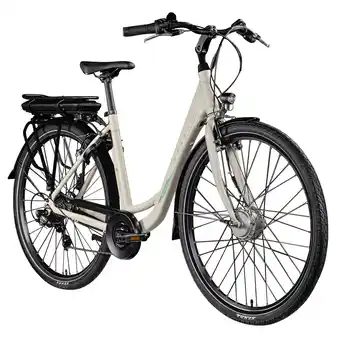 Netto Marken-Discount Zündapp Z503 E Bike Damenfahrrad ab 155 cm Pedelec 28 Zoll 7 Gänge antique white Angebot