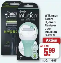Famila Nord West Wilkinson Sword Hydro 3 Rasierer oder Intuition Angebot