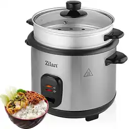 Netto Marken-Discount Zilan Reiskocher 500W Edelstahl 1.5L Warmhalte- und Abschaltfunktion Angebot