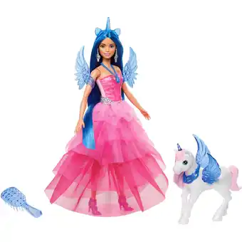 Netto Marken-Discount Barbie Puppe Barbie Saphire Puppe mit Einhorn Angebot