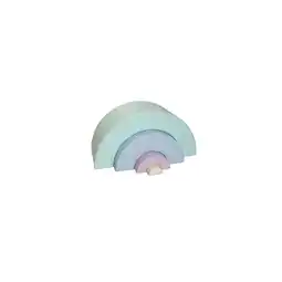 Netto Marken-Discount Spielbausteine IGLU 4 XL Montessori Softbausteine Spielset – Regenbogen Helles Pastell Angebot