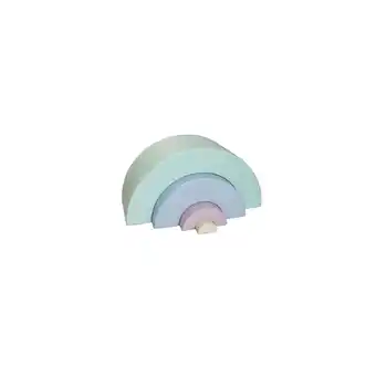 Netto Marken-Discount Spielbausteine IGLU 4 XL Montessori Softbausteine Spielset – Regenbogen Helles Pastell Angebot
