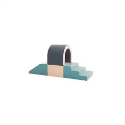 Netto Marken-Discount Spielbausteine IGLU 4 XL Schaumstoff Softbausteine Spielset - Tunnel Pastell Angebot