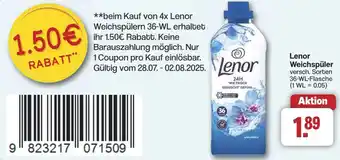Famila Nord West Lenor Weichspüler Angebot