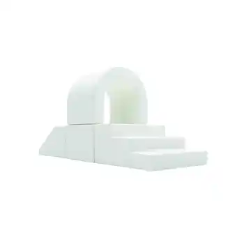 Netto Marken-Discount Spielbausteine IGLU 4 XL Schaumstoff Softbausteine Spielset - Tunnel Weiß Angebot