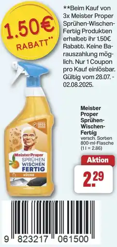 Famila Nord West Meister Proper Sprühen Wischen Fertig Angebot