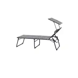 toom Baumarkt Siena Garden Camping-Sonnenliege 'Natura' grau 200 x 69 x 43 cm Angebot