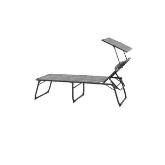 toom Baumarkt Siena Garden Camping-Sonnenliege 'Natura' grau 200 x 69 x 43 cm Angebot