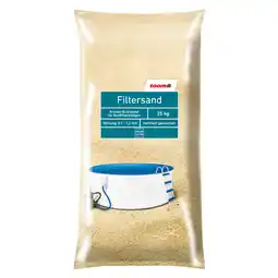 toom Baumarkt toom Filtersand für Sandfilteranlagen, Körnung 0,7 - 1,2 mm, 25 kg Angebot