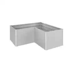 toom Baumarkt Biohort Hochbeet 'L 2x1' silber 201 x 201 x 77 cm Angebot
