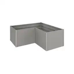 toom Baumarkt Biohort Hochbeet 'L' quarzgrau metallic 201 x 77 x 201 cm Angebot