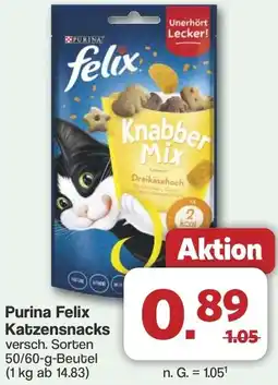 Famila Nord West Purina Felix Katzensnacks Angebot