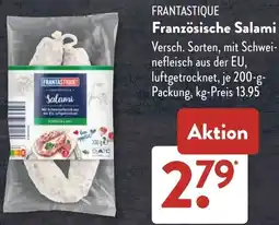 Aldi Süd FRANTASTIQUE Französische Salami Angebot