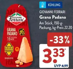 Aldi Süd GIOVANNI FERRARI Grana Padano Angebot