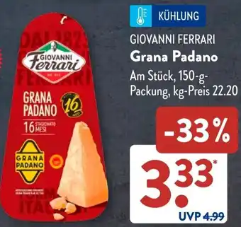 Aldi Süd GIOVANNI FERRARI Grana Padano Angebot
