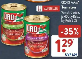 Aldi Süd ORO DI PARMA Tomaten Angebot