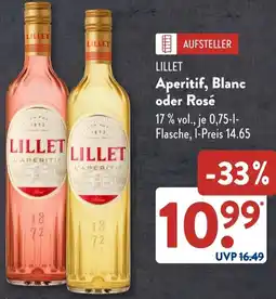 Aldi Süd LILLET Aperitif, Blanc oder Rosé Angebot