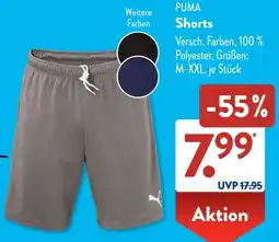 Aldi Süd PUMA Shorts Angebot