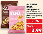 Kaufland GIOVANNI RANA Fertiggericht Angebot