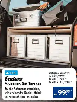 Aldi Süd Enders Aluboxen-Set Toronto Angebot