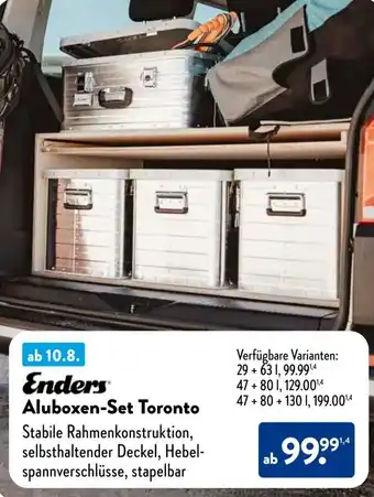 Aldi Süd Enders Aluboxen-Set Toronto Angebot