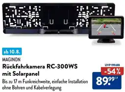 Aldi Süd MAGINON Rückfahrkamera RC-300WS mit Solarpanel Angebot