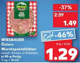 Kaufland WIESBAUER Österr. Wurstspezialitäten Angebot