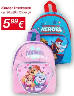 KiK PAW PATROL Kinder Rucksack Angebot
