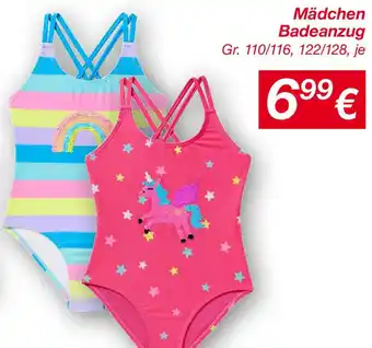 KiK Mädchen Badeanzug Angebot