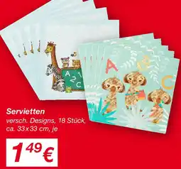 KiK Servietten Angebot