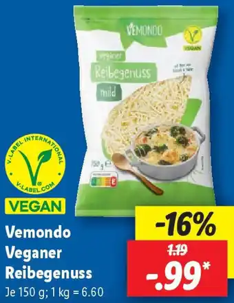 Lidl Vemondo Veganer Reibegenuss Angebot