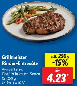 Lidl Grillmeister Rinder-Entrecôte Angebot
