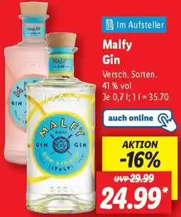 Lidl Malfy Gin Angebot
