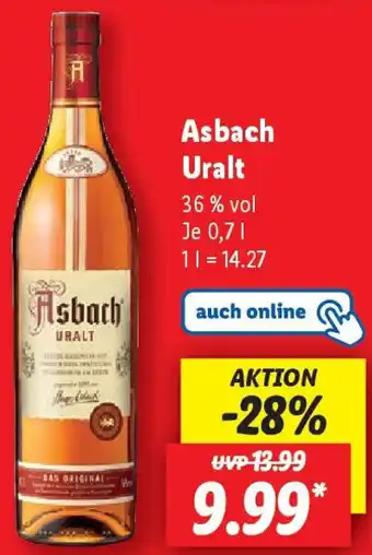 Lidl Asbach Uralt Angebot