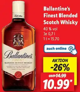 Lidl Ballantine's Finest Blended Scotch Whisky Angebot