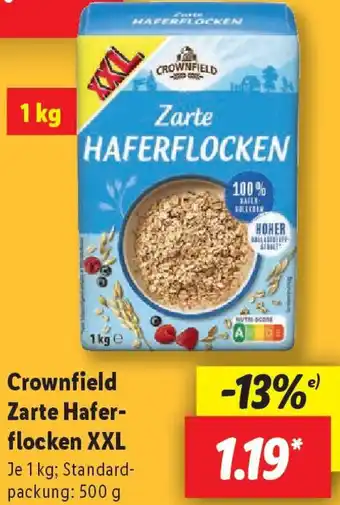 Lidl Crownfield Zarte Haferflocken XXL Angebot