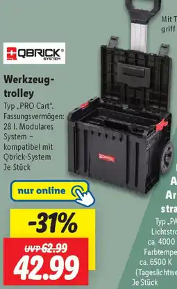 Lidl QBRICK Werkzeugtrolley Angebot