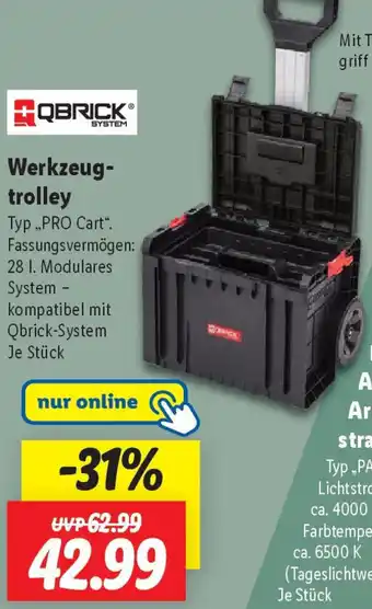 Lidl QBRICK Werkzeugtrolley Angebot