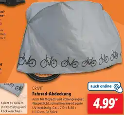 Lidl CRIVIT Fahrrad-Abdeckung Angebot