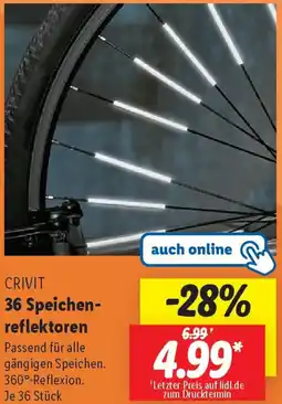 Lidl CRIVIT 36 Speichenreflektoren Angebot