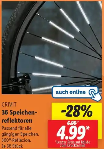 Lidl CRIVIT 36 Speichenreflektoren Angebot