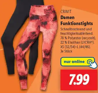 Lidl CRIVIT Damen Funktionstights Angebot