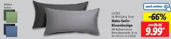 Lidl LOOKS by Wolfgang Joop Mako-Satin Kissenbezüge Angebot