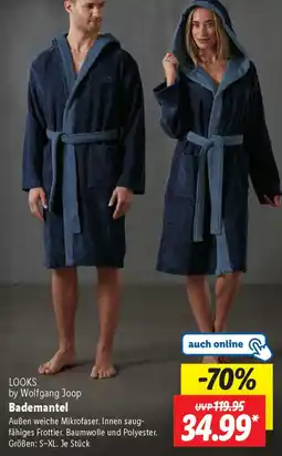 Lidl LOOKS by Wolfgang Joop Bademantel Angebot
